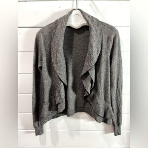🩶 REPEAT - gray Ruffled Cardigan - Size S (38)